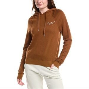 NWT! Spiritual Gangster, Harper Crop Hoodie, Love Script, Dune,Size S, MSRP $128